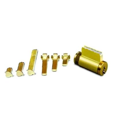 GLOBAL DOOR CONTROLS Universal 5-Pin Schlage Cylinder with 6 Tail Pieces GLA6SC1KD-26DM